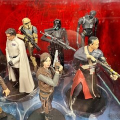 Disney Store Star Wars Rogue One Deluxe Figurine Set of 10 Darth Vader SEE PICS