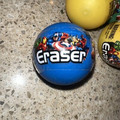 Marvel Eraser Capsules ~ 6 Figures 2012 Miniature alliance NIP By Monogram INTL