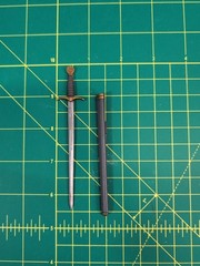 Mythic Legions Four Horsemen Grey & Gold Sword & Sheath “NEW & I SHIP DAILY”