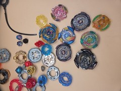 TAKARA TOMY Beyblade Lot Plastic And Metal Parts And Complete Mix Match