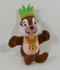RARE 2000 Polynesian Chip 6″ McDonald’s EUROPE Plush Figure Disney Chip & Dale