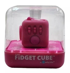 Zuru Fidget Cube by Antsy Labs Hot Pink Roll/Click/Breathe/Flip/Spin/Glide/Fun