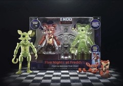 Jazwares Exclusive FNAF Endo Series Classic Foxy & Radioactive Foxy ~Brand New~
