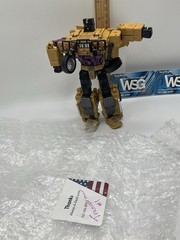 Transforming Toy COMBINER TO ROBOT Warbotron #6 TRANSFORMER Semi Truck Yellow