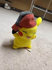 BANPRESTO Pokemon Plush Doll Movie I Choose You Satoshi Pikachu 12” NWT