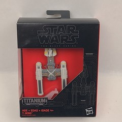 Star Wars Black Series Titanium Y-Wing Ship Vehicle 3″ Figure 08 Hasbro 2015 New