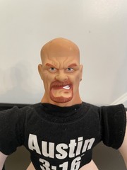 The Undertaker & Stone Cold Bone Crushing Buddies Plush 17″ WWF/WWE 1998 Jakks