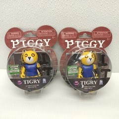Lot of 2 Roblox Piggy Foxy Tigry Figure with Exclusive Download Collectible NEW