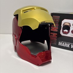Iron Man Mark VII Headgear 1:1 Helmet LED Eyes Gold CG7248 Wearable New in Box