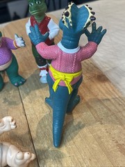 Vintage 1991 Jim Henson Dinosaurs TV Show Action Figures Complete Set 6 Hasbro