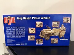 Hasbro GI Joe Jeep Desert Patrol Vehicle MIB 1/6 Scale
