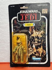 Star Wars 1983 Teebo Complete Original Kenner With 77 Back Card Open Bubble