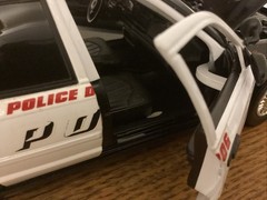 1/18 Melrose K-9 Black And White Police Car By MOTOR MAX •Discontinued• RARE
