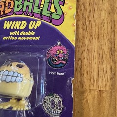 Lot of 4 1986 Horn Head Skull Face Wind Up Madballs Vintage Figure Toy