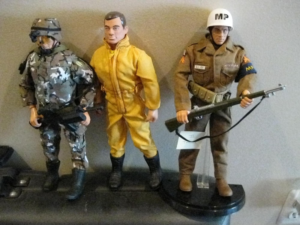 gi joe 12 in. lot custom mp + 2 others mt adult collector never played with read