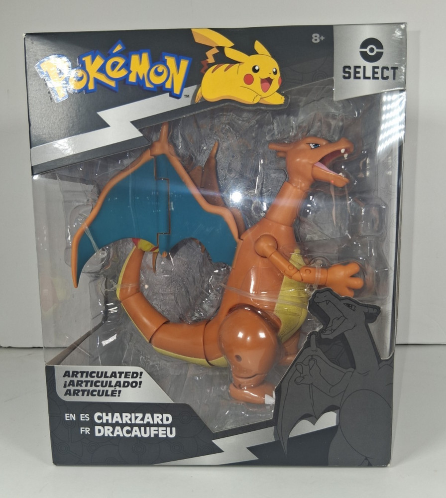 Charizard Pokemon Select Articulated 6” Action Figure Series 1 Jazwares Sealed