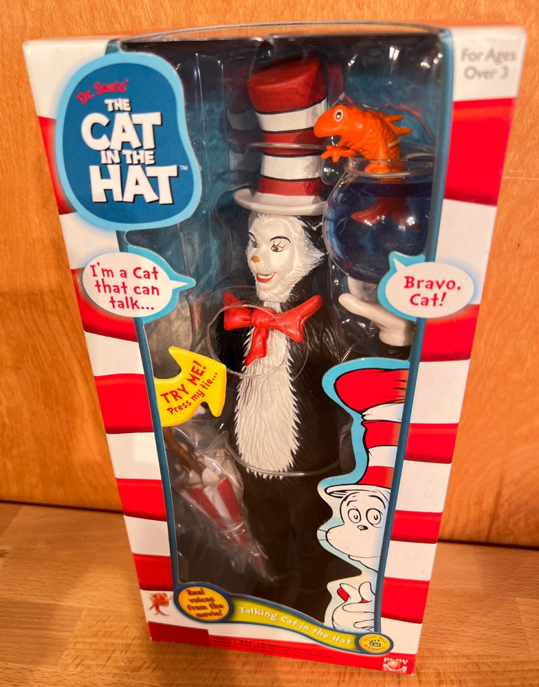 Dr. Seuss’ The Cat in the Hat Movie Talking Action Figure Play Along 2003 NEW