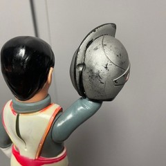 Rare VTG 70s Bandai 11″ Silver Kamen SOFUBI Popy Takatoku Bullmark Sofvi Jp
