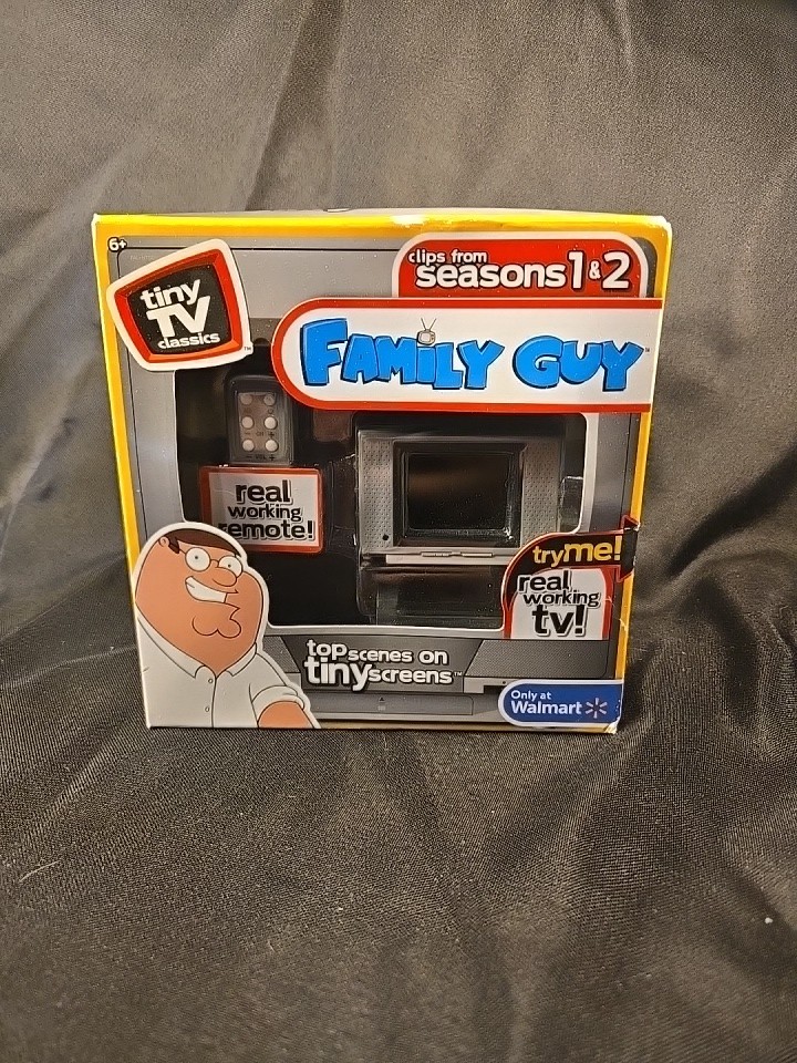New 2021 Tiny TV Classics: FAMILY GUY Seasons 1 &2 w/ Remote