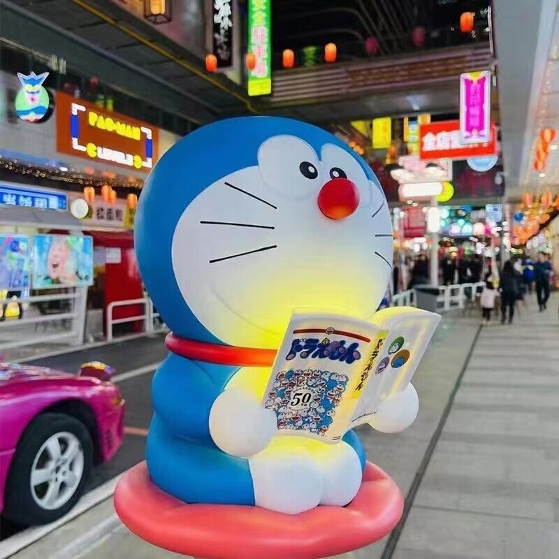 Cartoon Doraemon Touch-sensitive Lamp Night LED Light Toy Figure Collection Gift