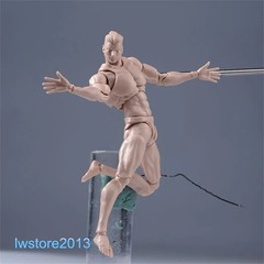 Romankey X COWL 1/12 Pale Skin Flexible Man 6″ Male Action Figure Head Body Toys