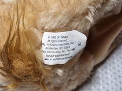 Vintage 1983 Dr Seuss Thidwick Big Hearted Moose Plush 18″ Stuffed Animal Coleco