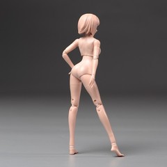 86TOYS 1/12 T86-ST04-A Female Action Figure 6in White Busty Body Soldier w/Head