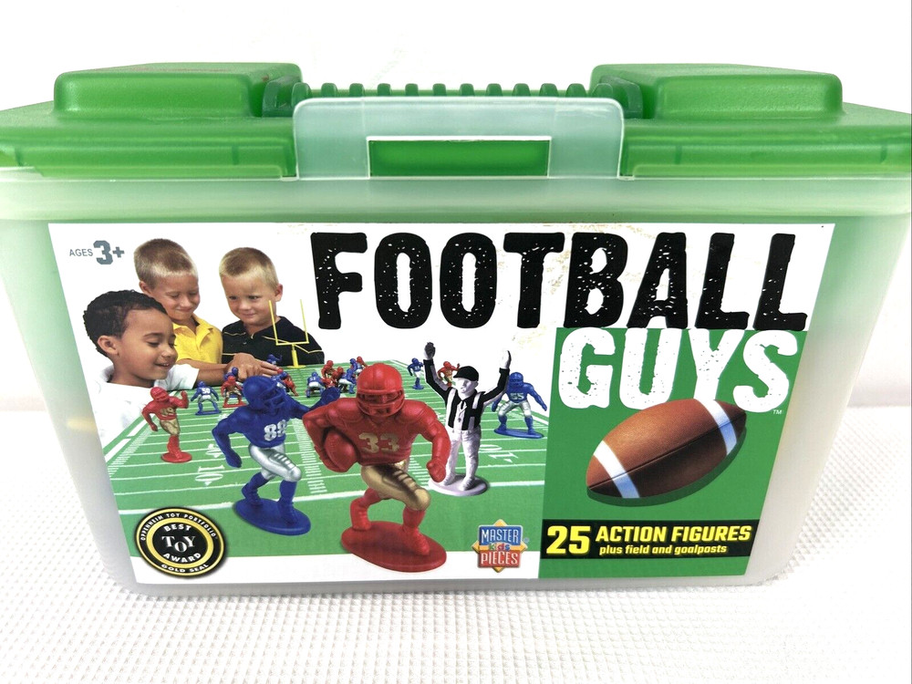Football Guys Blue Silver vs Red Gold 2002 Kaskey Kids Master Pieces Kids VGUC