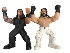 WWE Wrestling Figures 14 in. Poseable Talking Seth Rollins & Roman Reigns