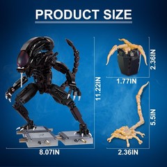 Xenomorph Action Figure Building Kit Compatible with Lego Sets for for Adults,Ho