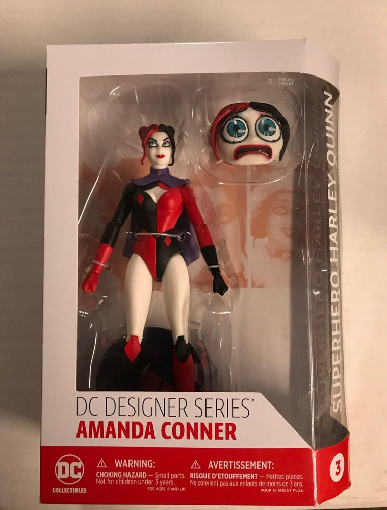 DC DIRECT DESIGNER SERIES AMANDA CONNER SUPERHERO HARLEY QUINN FIGURE (2017)