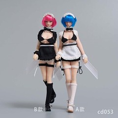 cdtoys cd053 1/12 Maid Clothes Set Costume Model Fit 6” Action Figure