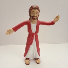 Jesus of Nazareth Bendable Poseable Arms Action Figure 6.25″ tall NJ Crose