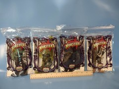 NECA Universal Monsters Loot Crate Crypt Club Lot of 4 Creature Drac Wolf Frank