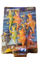 Adventure Force Dinosaur 8 Pieces Ages 3 and Up (lot of 2) NEW