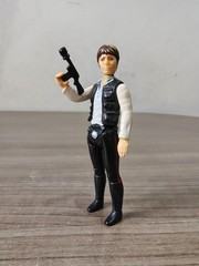 1988 Vintage Han Solo Star Wars GLASSLITE Brazil POTF (Jawa Blaster Repro)