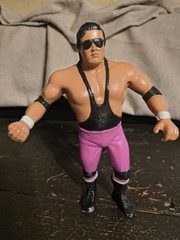 LJN Titan Sports 1987 Brett Hitman Hart WWF WWE WCW NWA AWA ECW Purple Variant