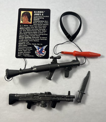 1986 Coleco Rambo Force of Freedom JOHN J RAMBO (Big Head) – Incomplete