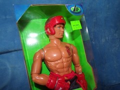 Max Steel classic 12” figure N-Tek Kick-Boxing 2001 Extreme Sports Mattel NIFSB