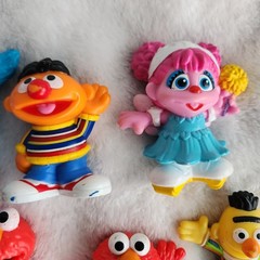 Sesame Street Workshop Lot Of 12 PVC Figures Snuffleupagus Count Abby Elmo More!