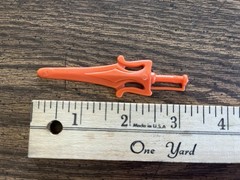 1983 MOTU Faker Orange Power Sword Accessory Made Malaysia