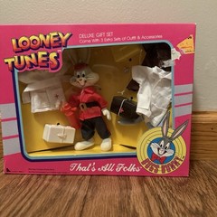 Rare 1989 Lucky Bell Looney Tunes Bugs Bunny Deluxe Gift Set Medical Set