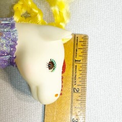 My Little Pony Cream Body Yellow Hair Green Stars Brown Eyes Purple Neck Decor