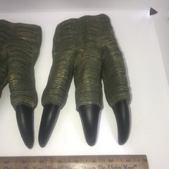 Jurassic Park Dinosaur Green Claws Gloves Costume Raptor Cosplay Or Halloween