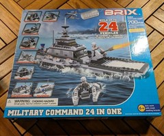 24 In 1 Submarine Set Building EMCO Action Heroes Brix Military Command New