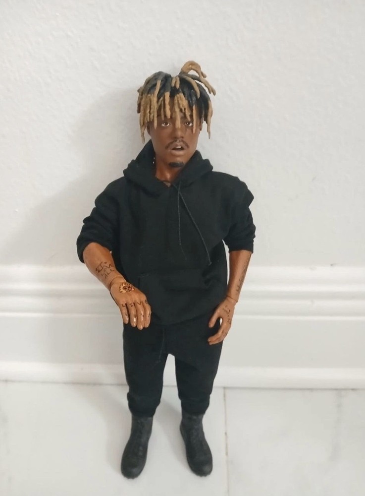 Custom1/6 scale Juice WRLD black jacket Rapper Figure 12 ” PAINTED