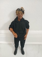 Custom1/6 scale Juice WRLD black jacket Rapper Figure 12 ” PAINTED