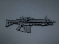 1/6 scale custom 3D print scifi cyberpunk heavy assault rifle