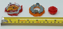 Beyblade B-105 Achilles Burst Auth. w/ QR Code Tomy Hasbro red silver gold