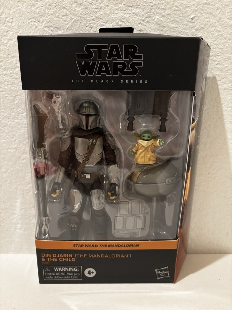 Star Wars Black Series The Mandalorian Din Djarin and The Child (Grogu) LOT F
